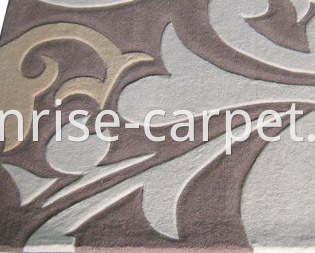 Hand Tufted Carved Carpet Rug